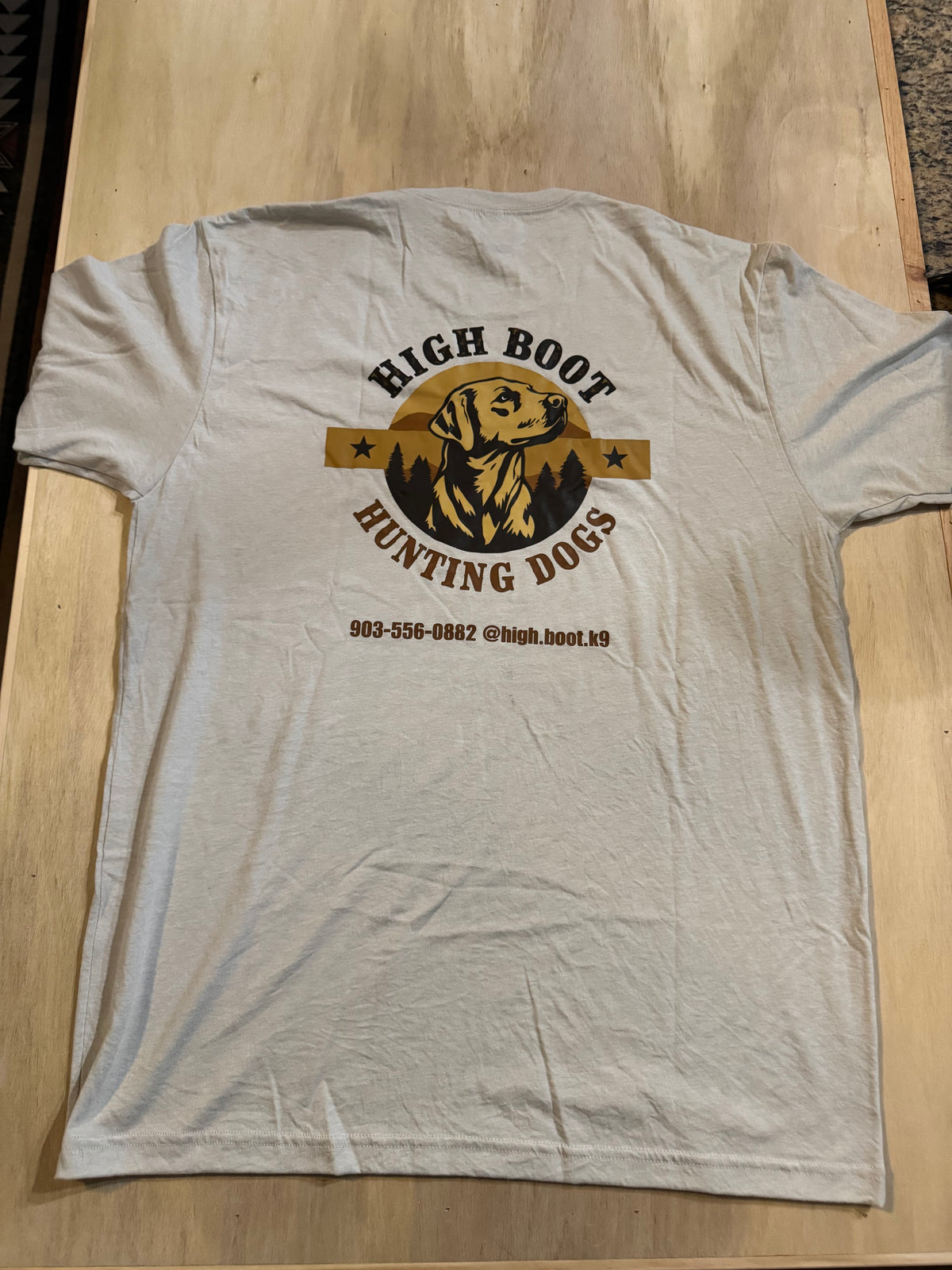High Boot Hunting Dogs T-shirt - Sand
